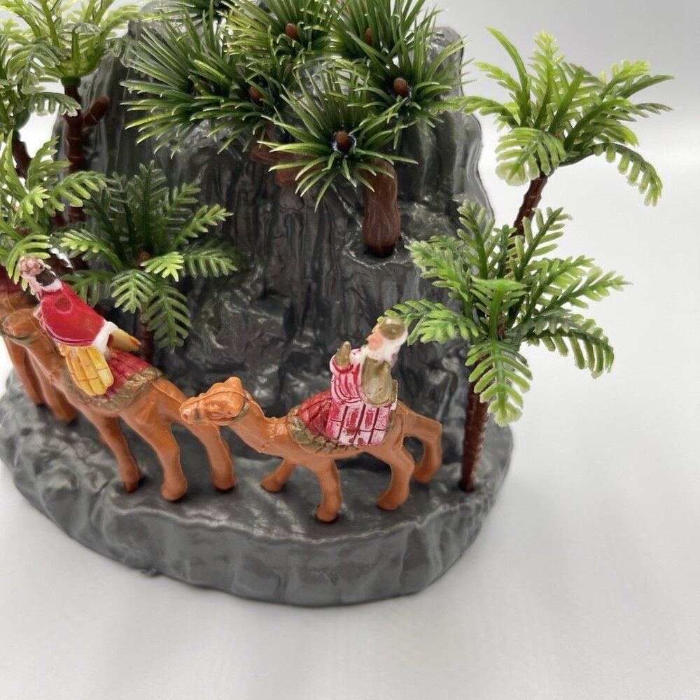 Vintage 70s MCM Blow Mold Plastic Three Wisemen Set Made in Hong Kong Christmas - Picture 9 of 13